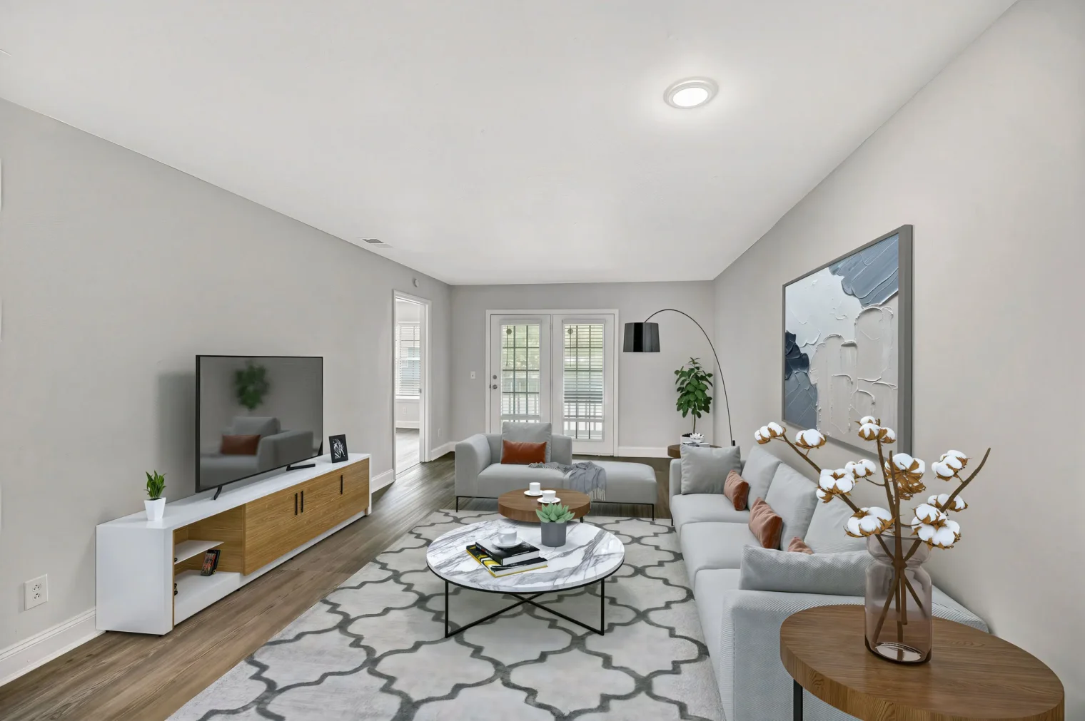 apartments savannah 6 living room interior